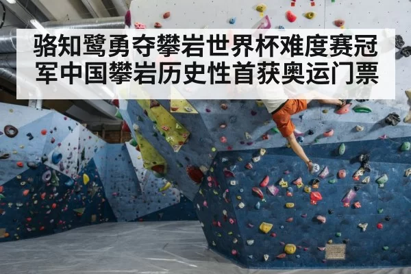 indoor climbing wall athlete